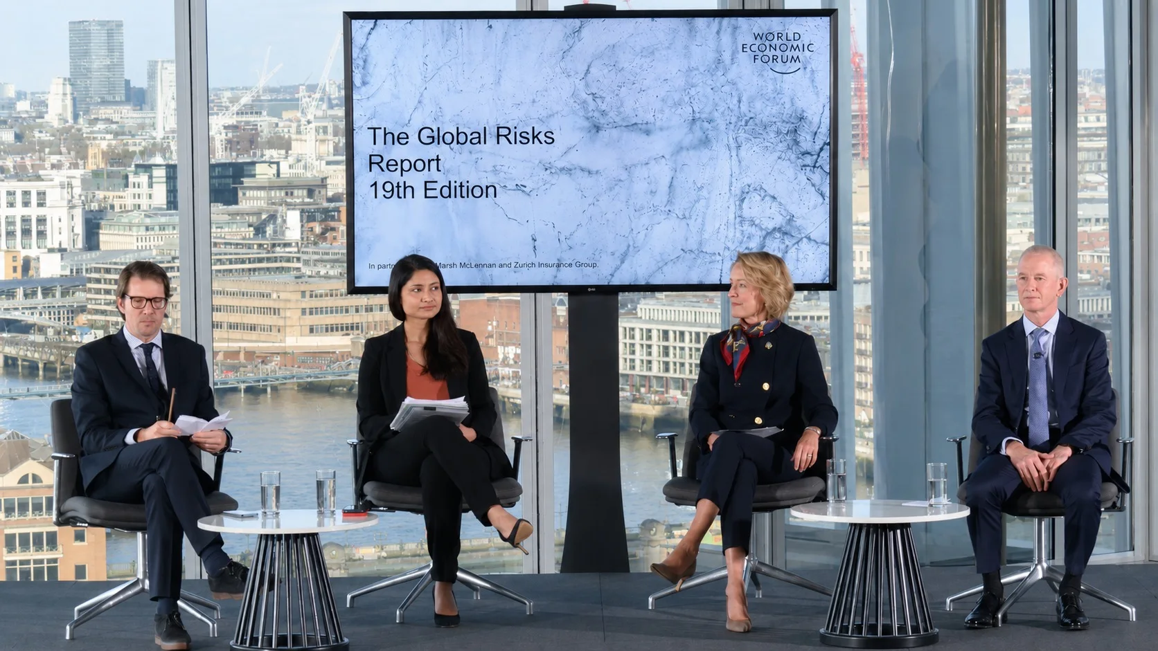 World Economic Forum Global Risks Report panel wide shot