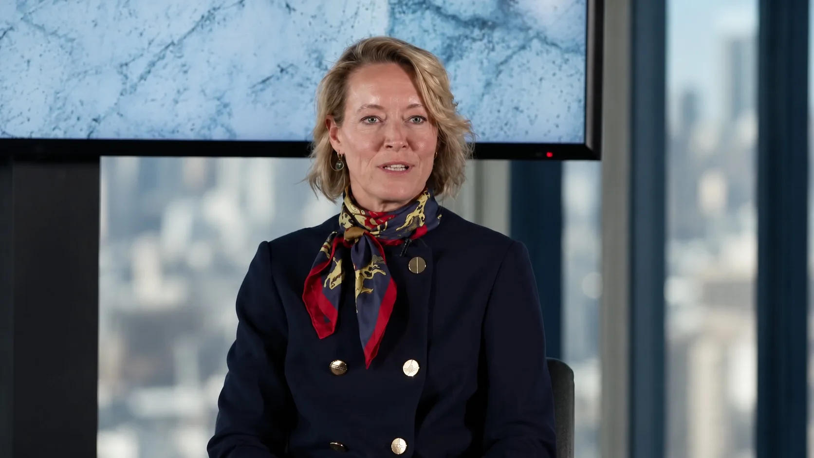 World Economic Forum panel speaker close-up